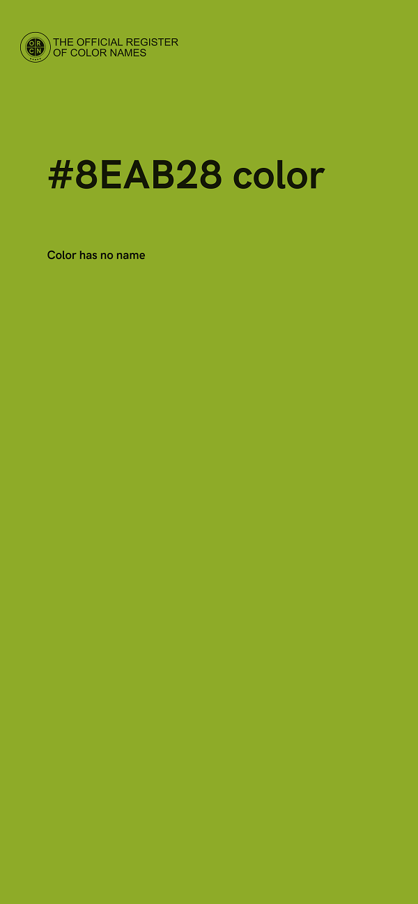 #8EAB28 color image