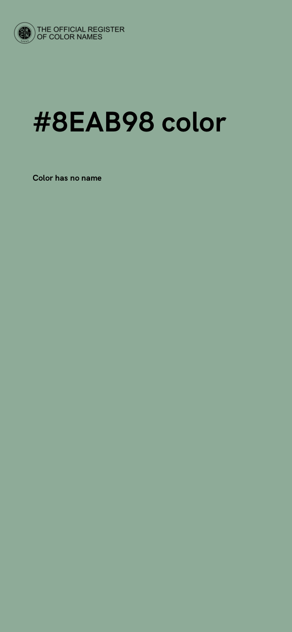 #8EAB98 color image
