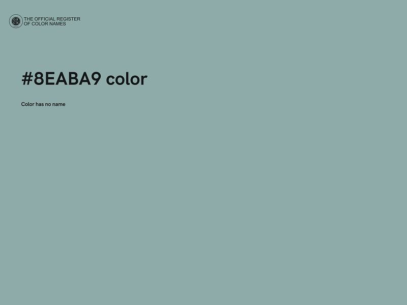 #8EABA9 color image