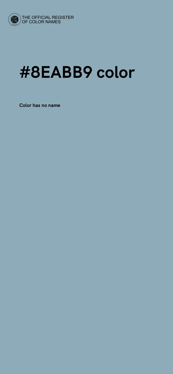 #8EABB9 color image