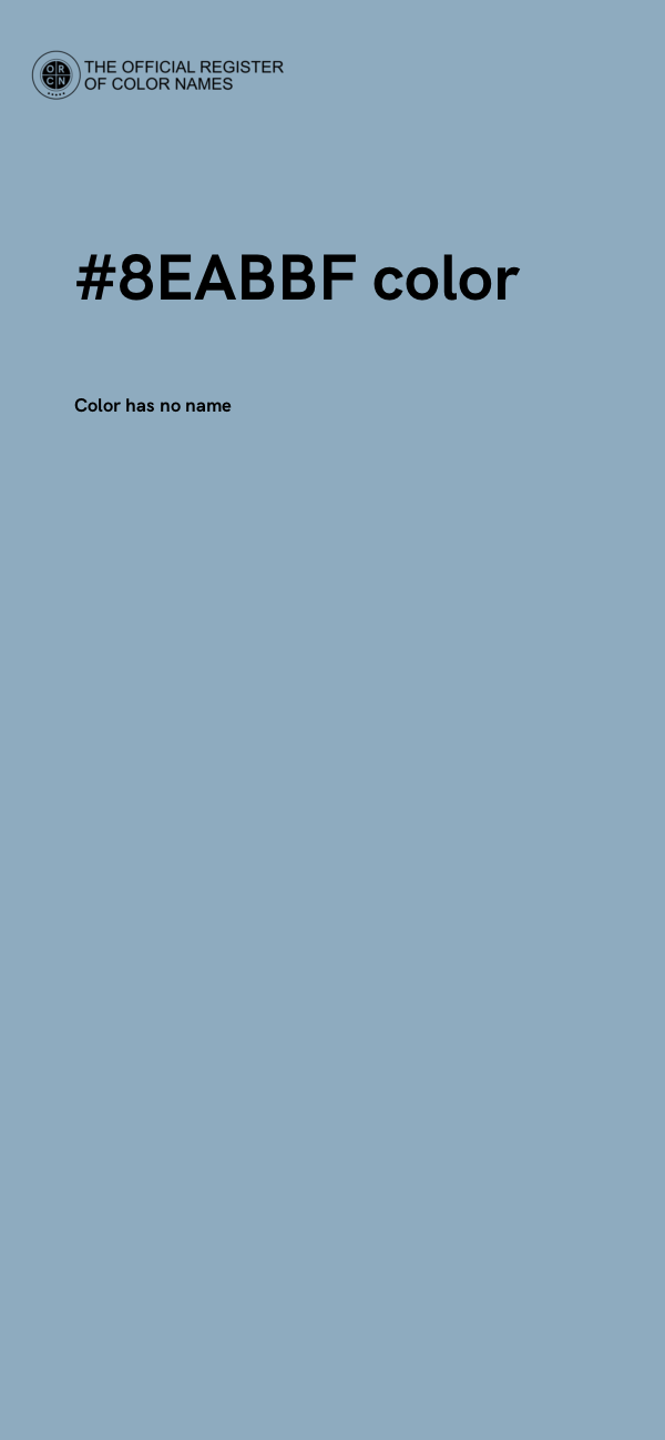 #8EABBF color image