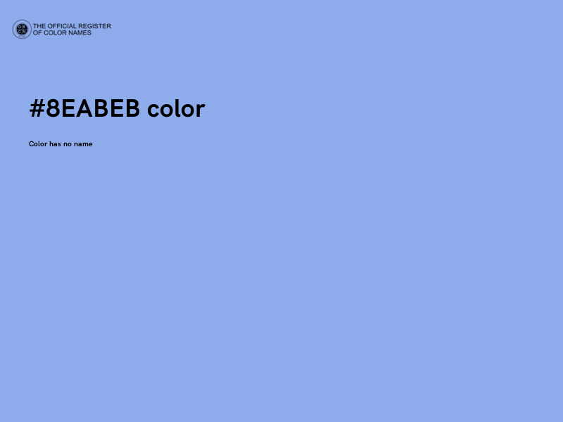 #8EABEB color image