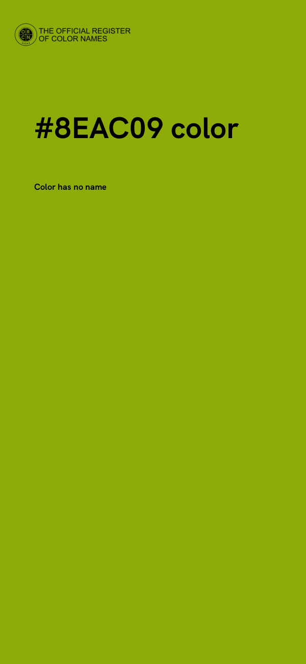 #8EAC09 color image