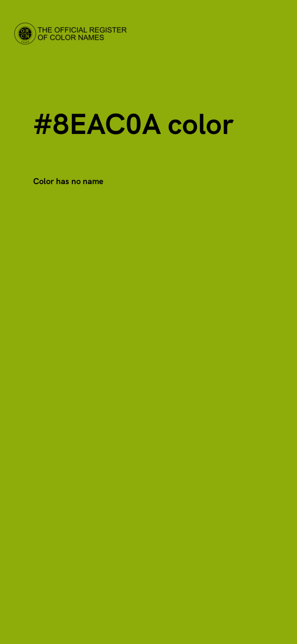 #8EAC0A color image