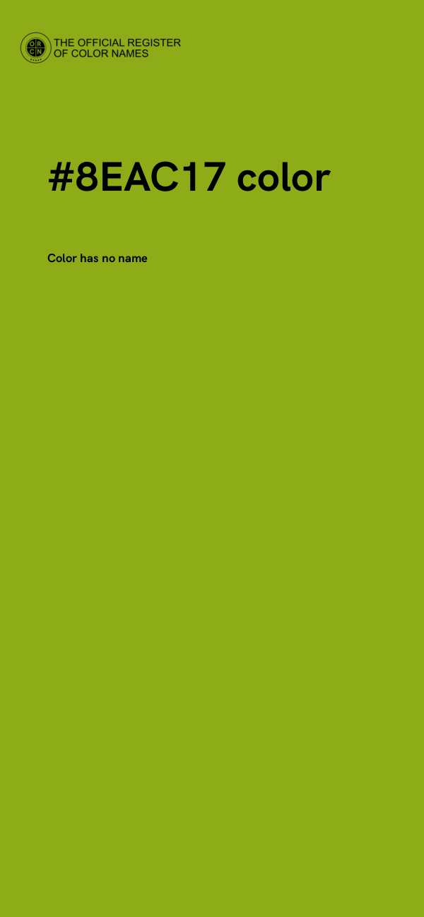 #8EAC17 color image