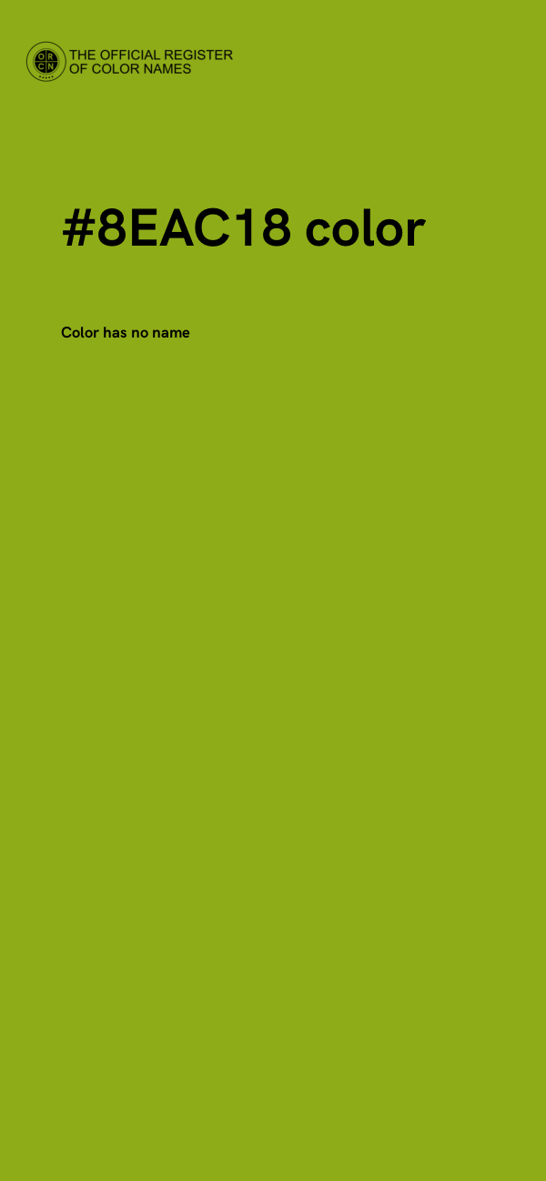 #8EAC18 color image