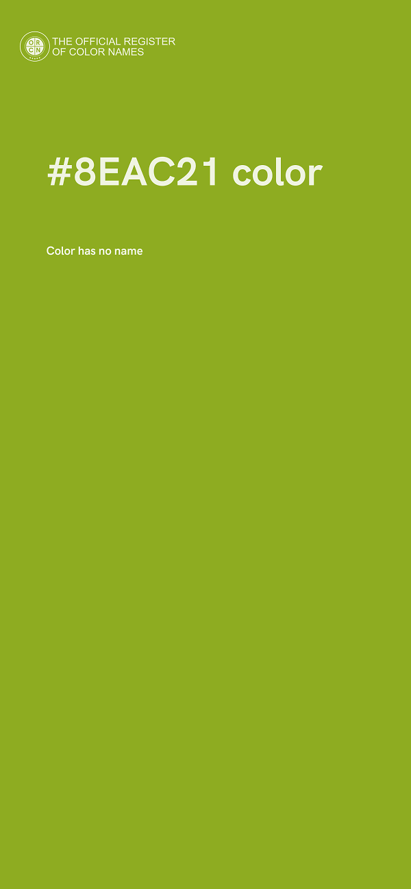 #8EAC21 color image