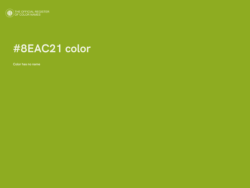 #8EAC21 color image