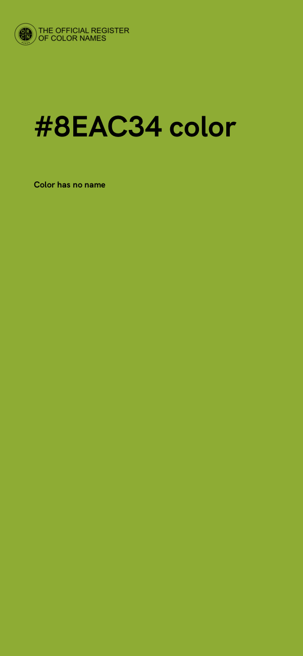 #8EAC34 color image