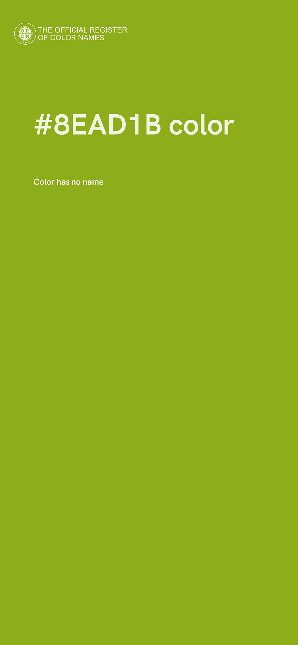 #8EAD1B color image