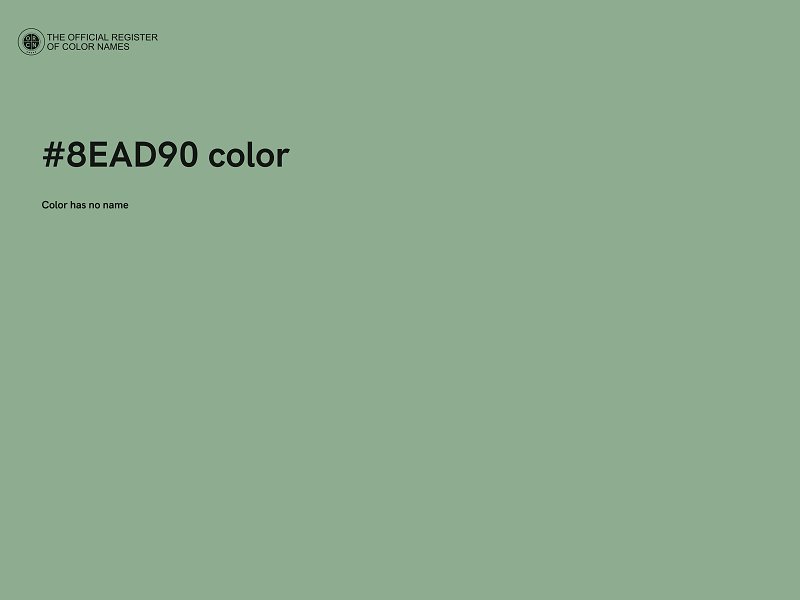 #8EAD90 color image