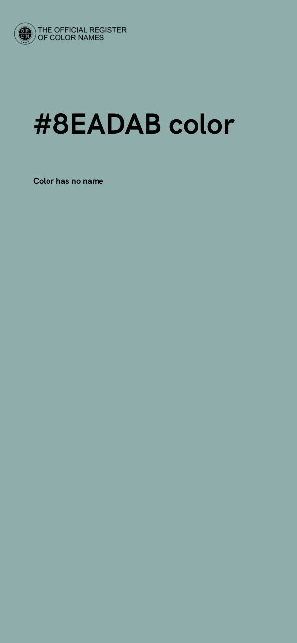 #8EADAB color image