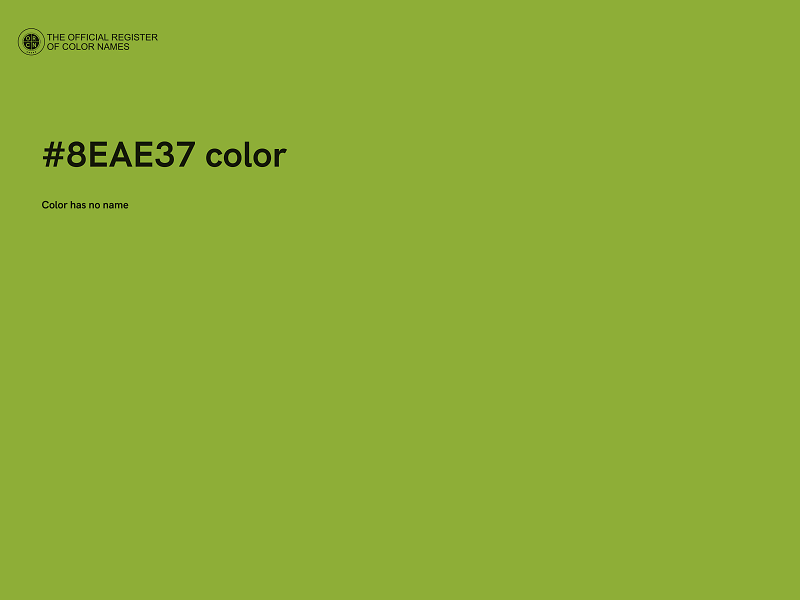 #8EAE37 color image