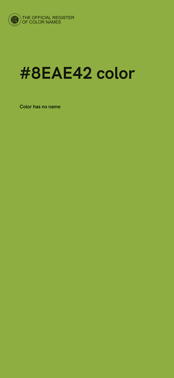 #8EAE42 color image
