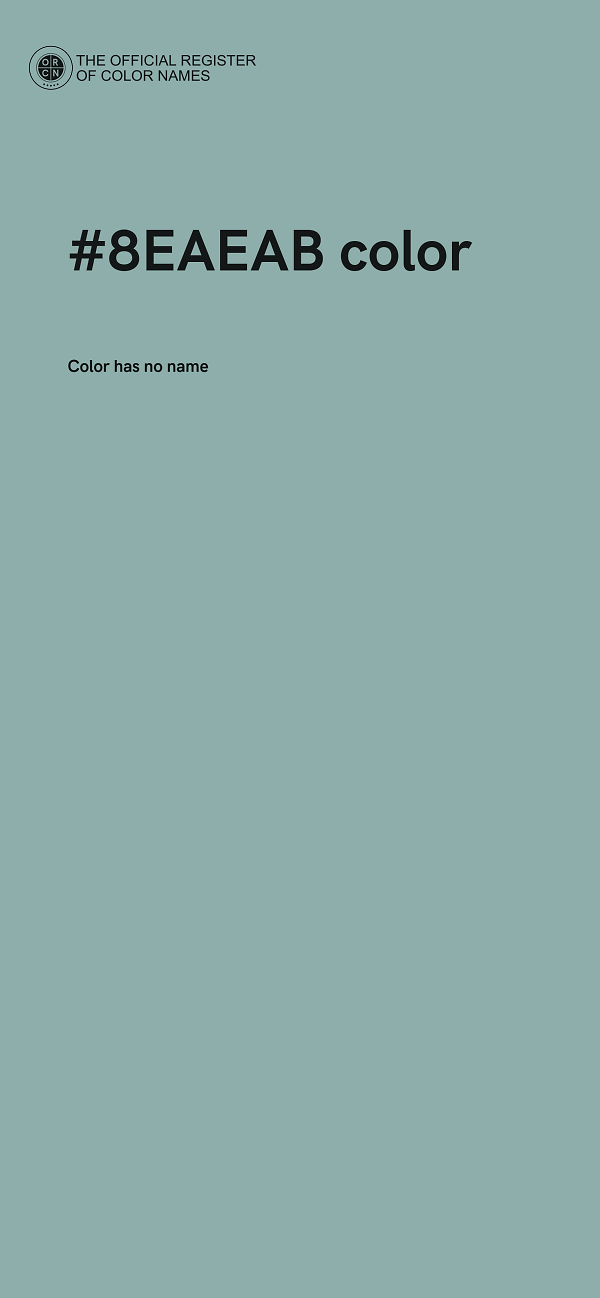 #8EAEAB color image