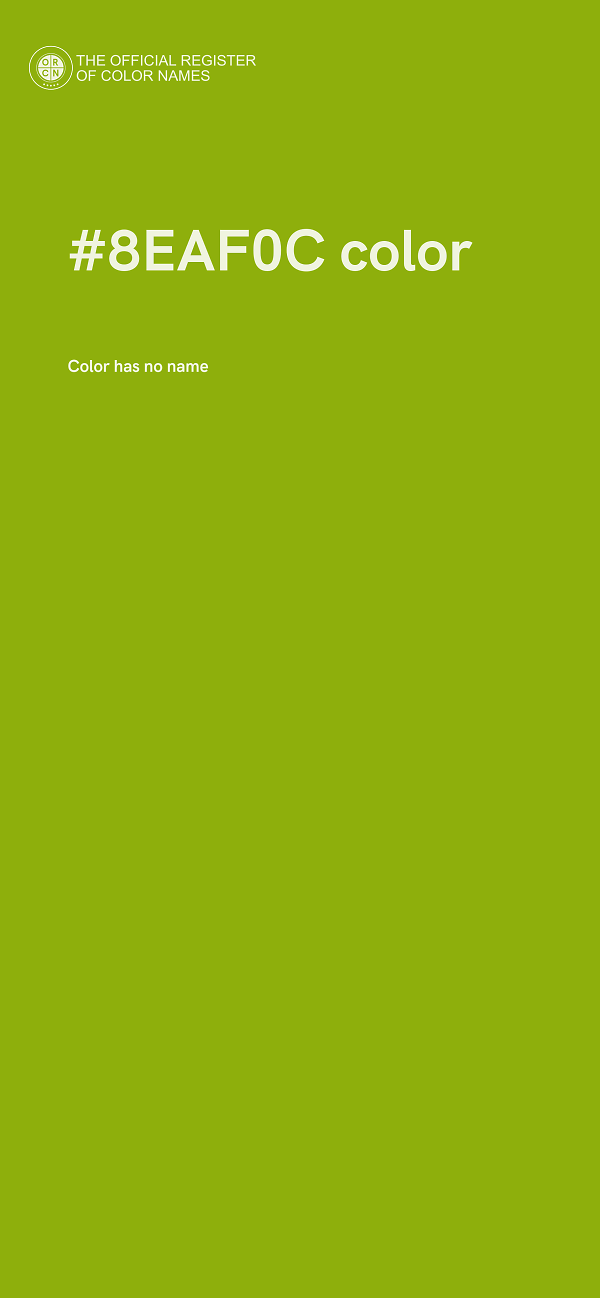 #8EAF0C color image