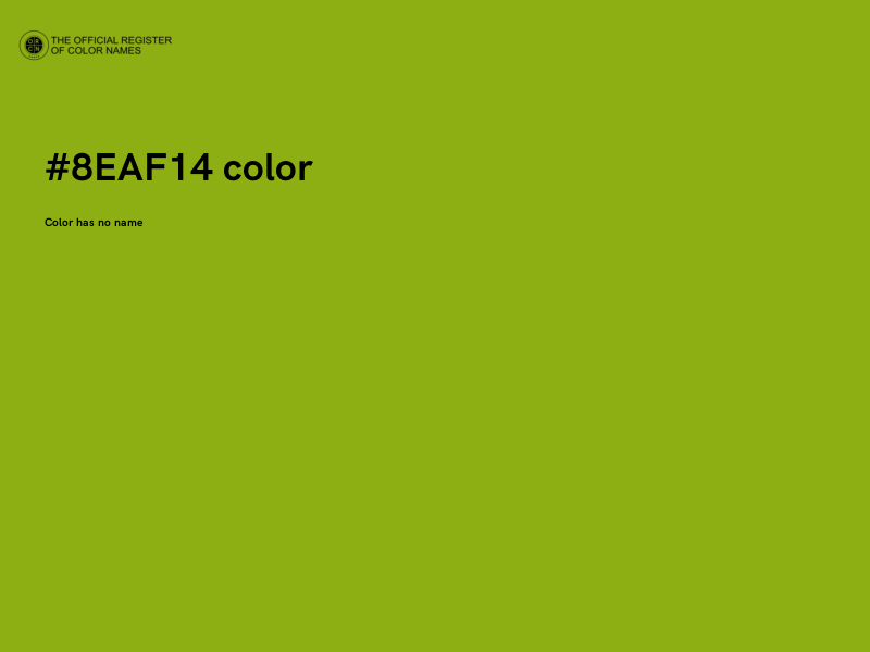 #8EAF14 color image
