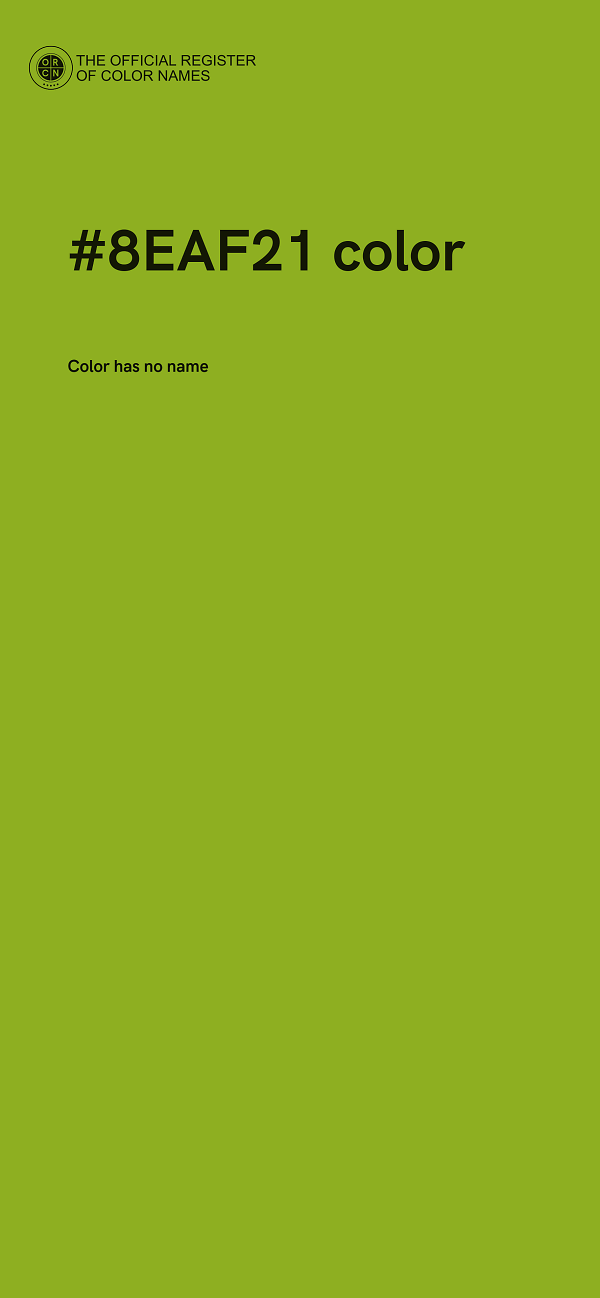 #8EAF21 color image