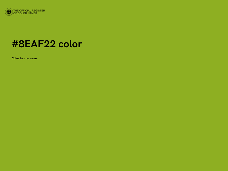#8EAF22 color image