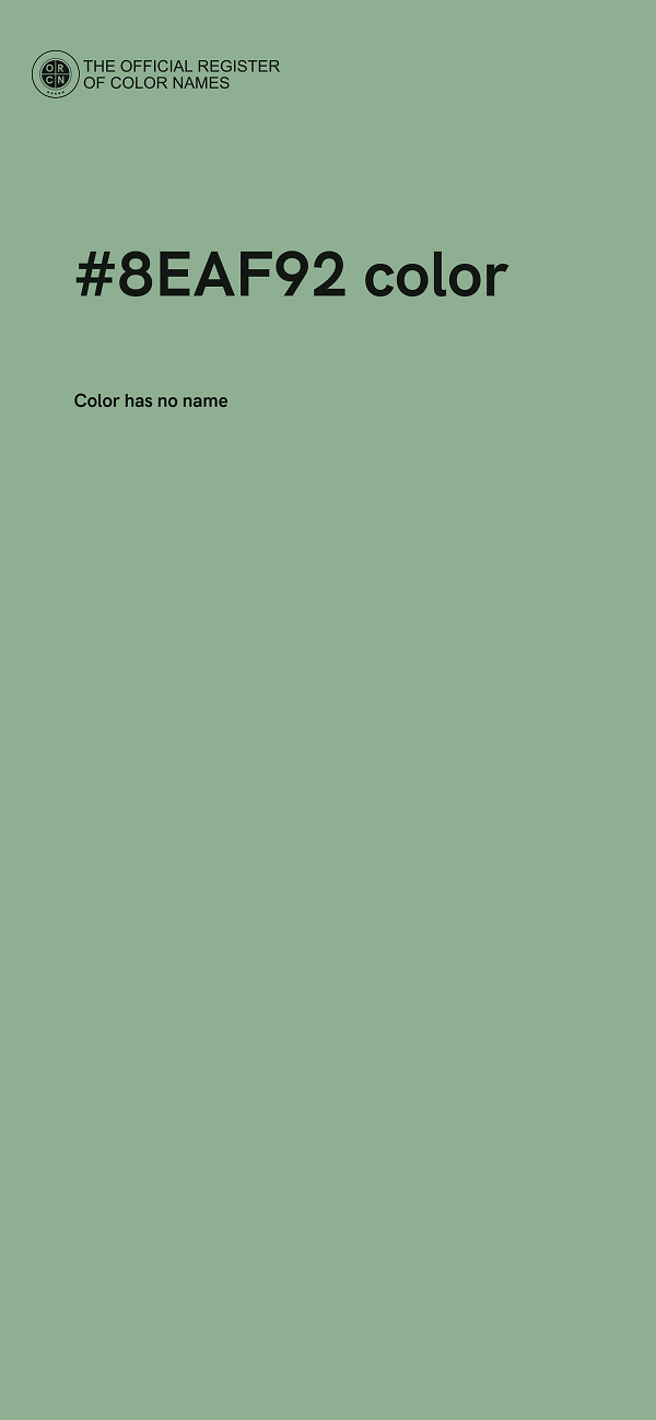 #8EAF92 color image