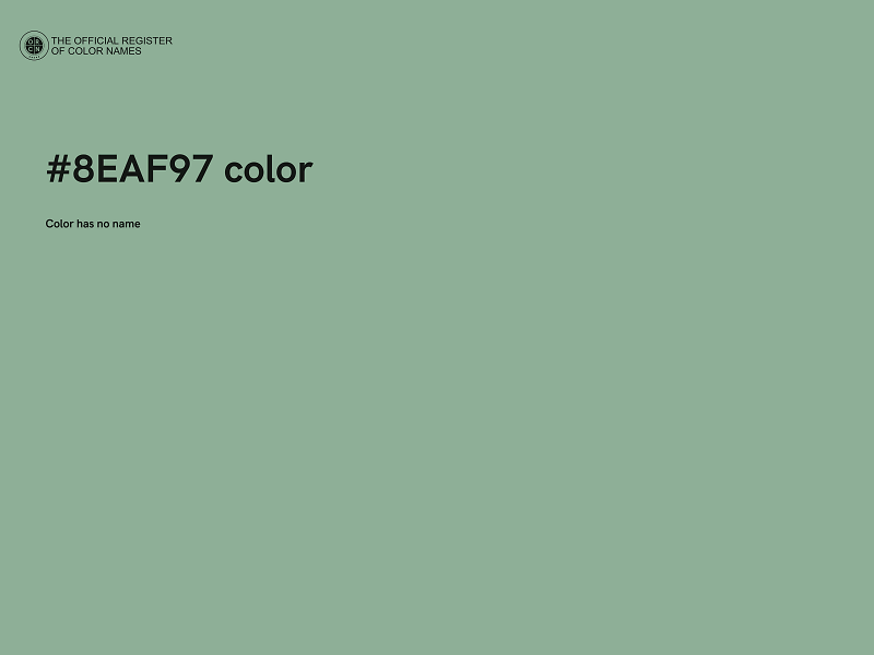 #8EAF97 color image