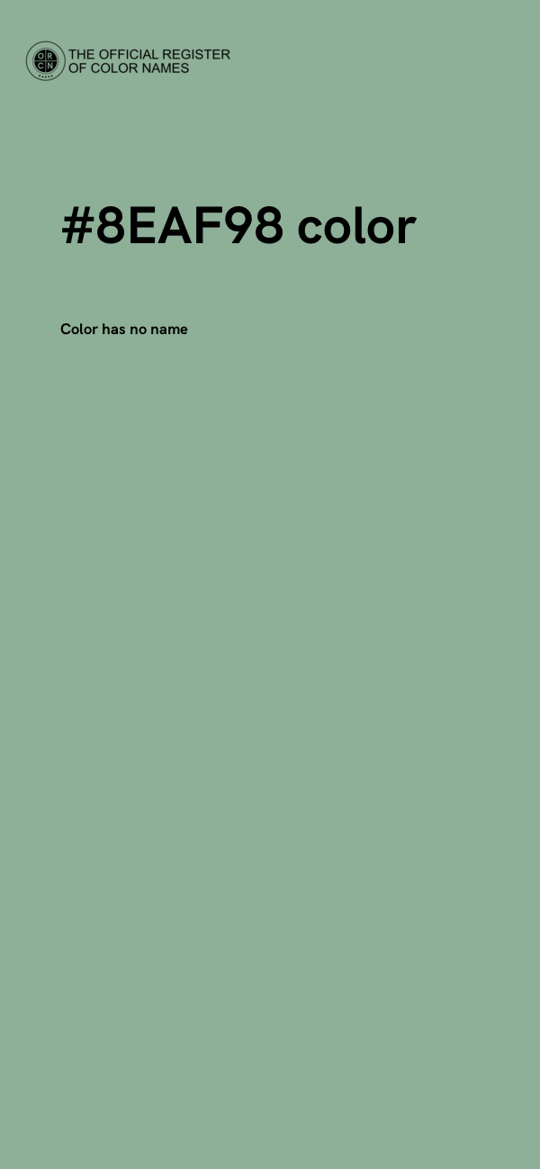 #8EAF98 color image