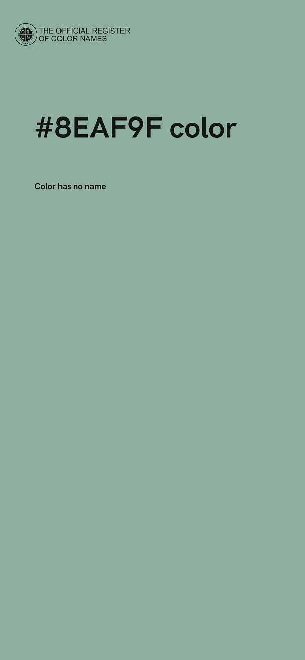 #8EAF9F color image