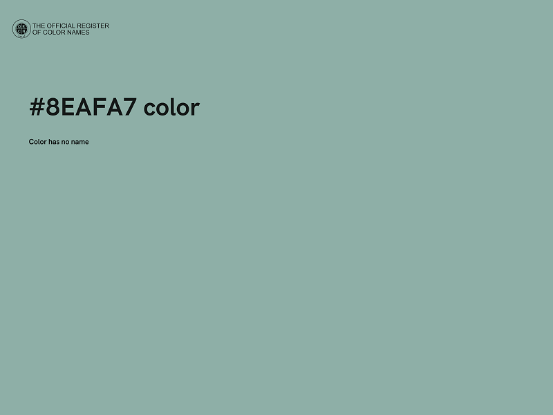 #8EAFA7 color image