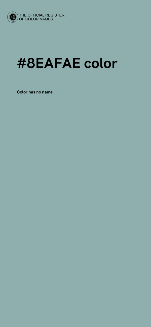 #8EAFAE color image