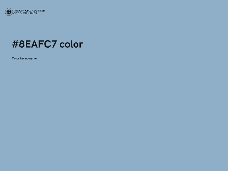 #8EAFC7 color image