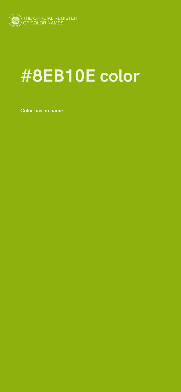 #8EB10E color image