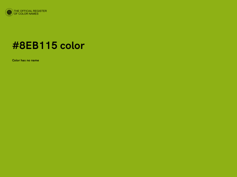 #8EB115 color image