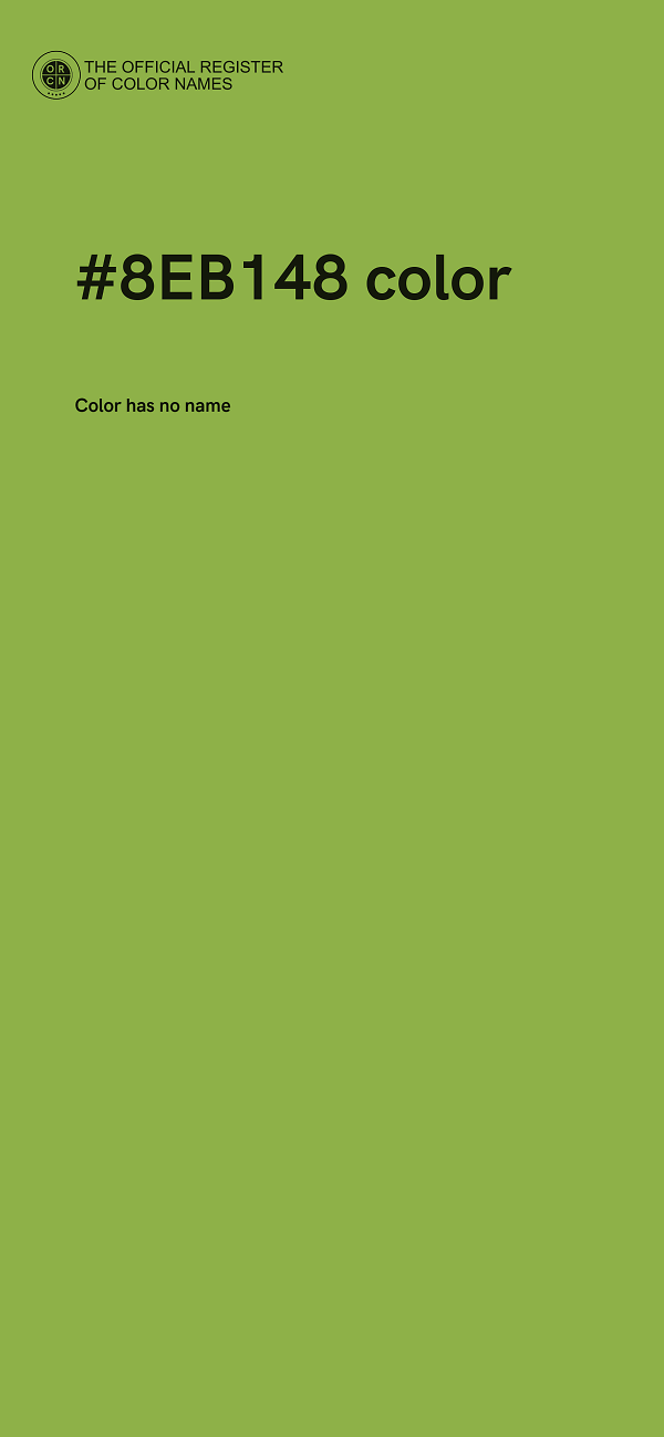 #8EB148 color image