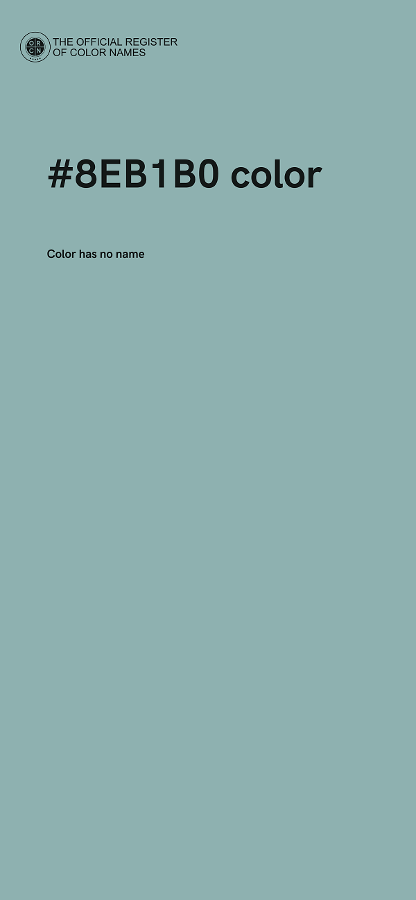 #8EB1B0 color image