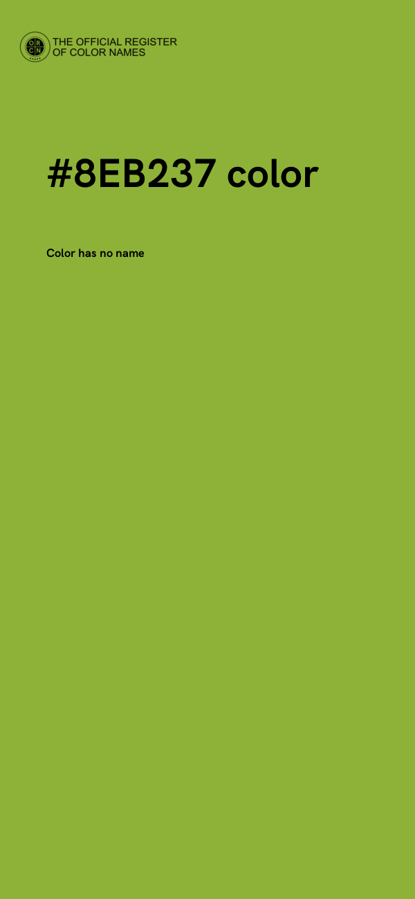 #8EB237 color image
