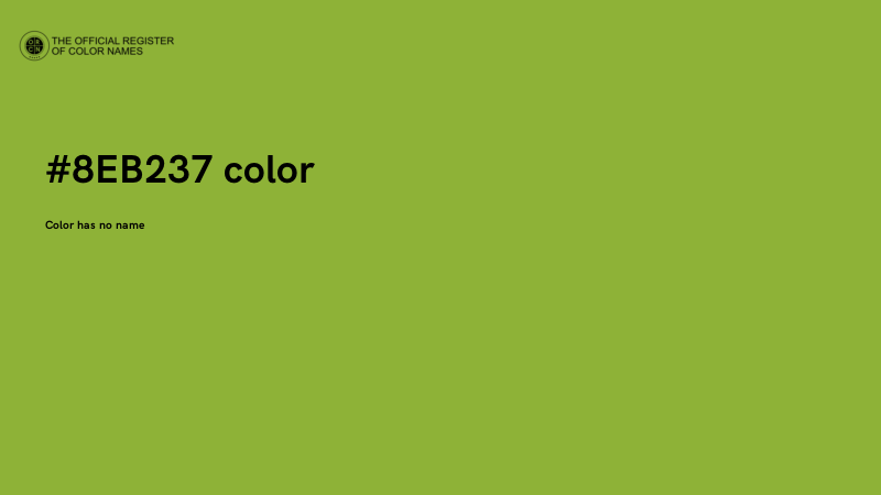 #8EB237 color image