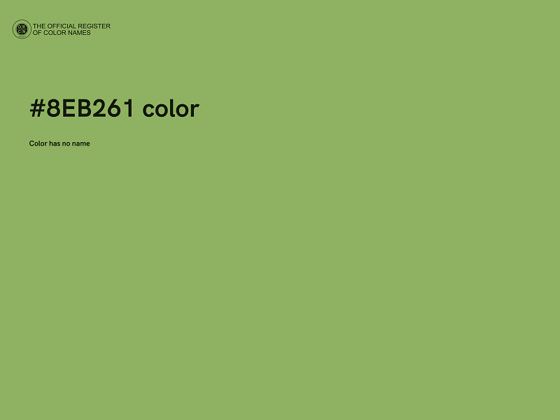 #8EB261 color image