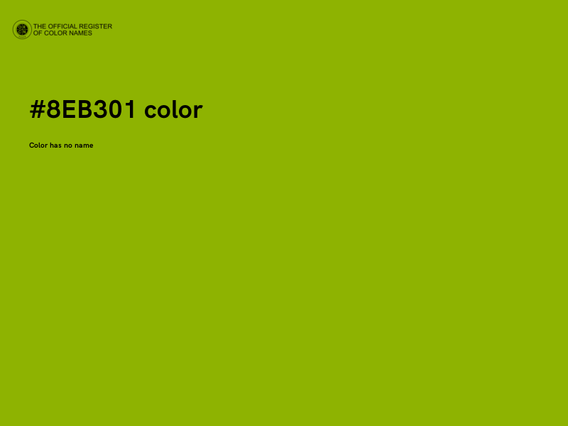 #8EB301 color image