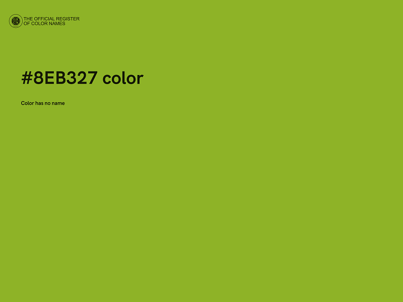 #8EB327 color image