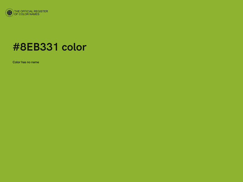 #8EB331 color image