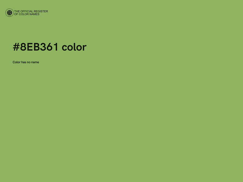 #8EB361 color image