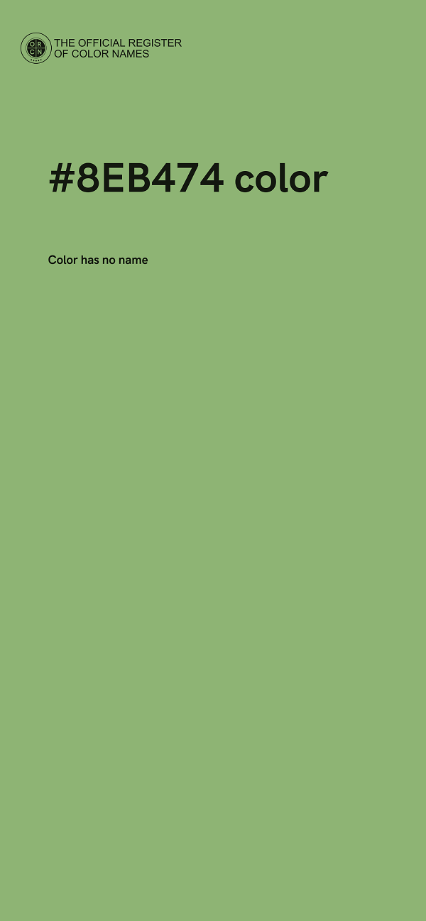 #8EB474 color image