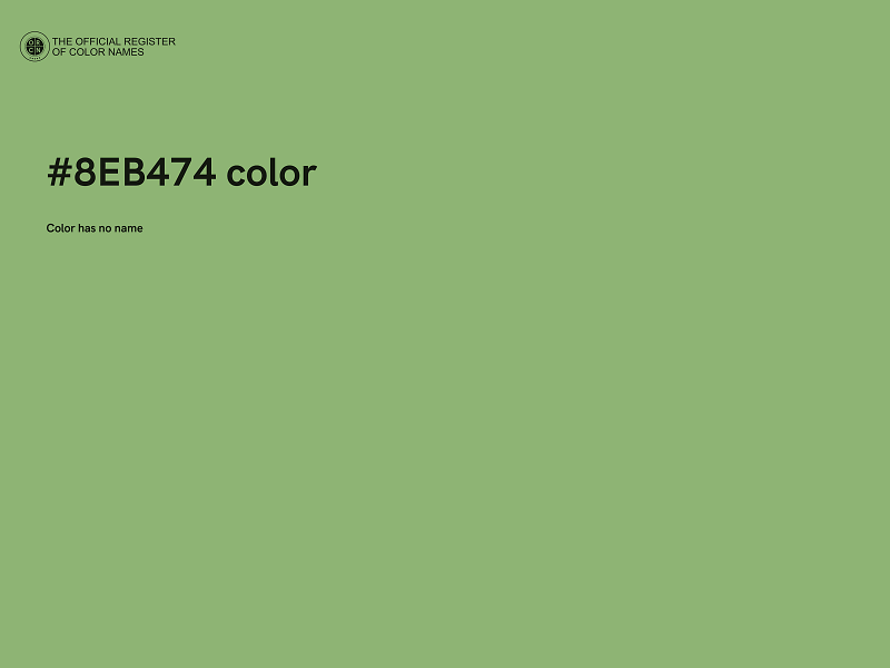 #8EB474 color image