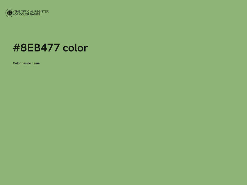 #8EB477 color image