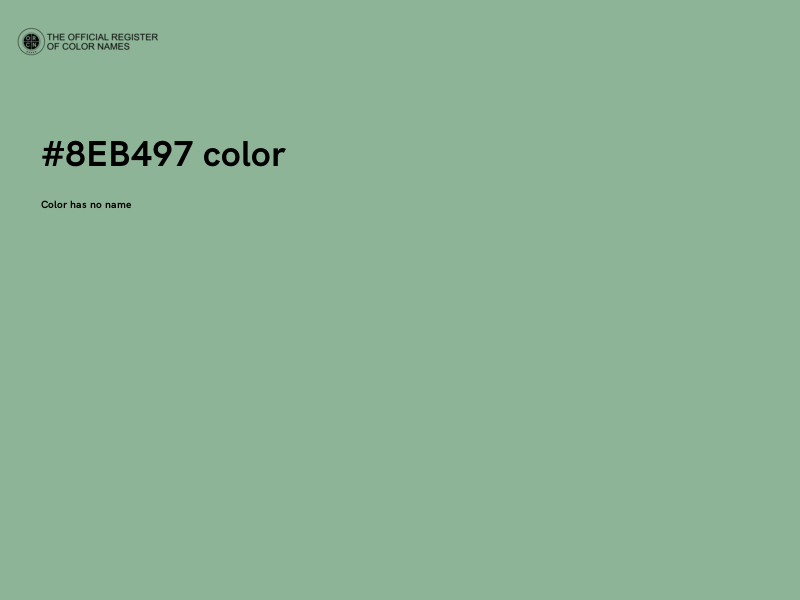 #8EB497 color image