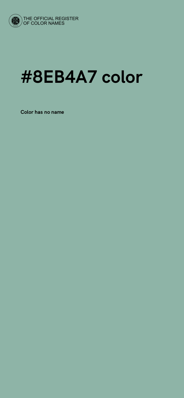 #8EB4A7 color image