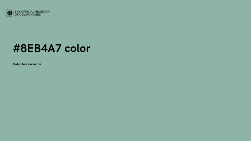 #8EB4A7 color image