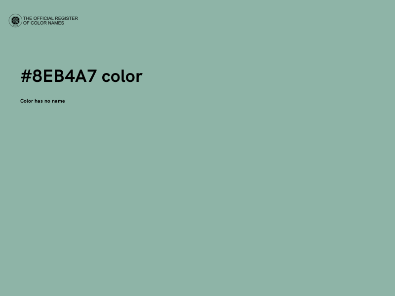 #8EB4A7 color image