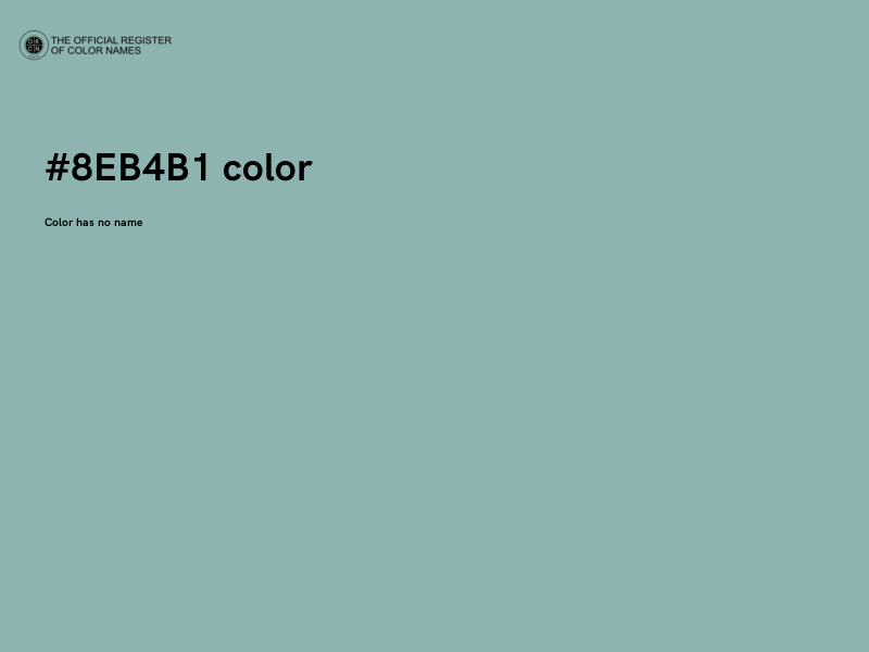#8EB4B1 color image