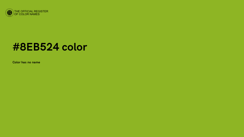 #8EB524 color image